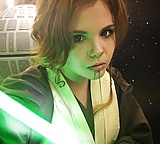 Star Wars Cosplaying Jedi