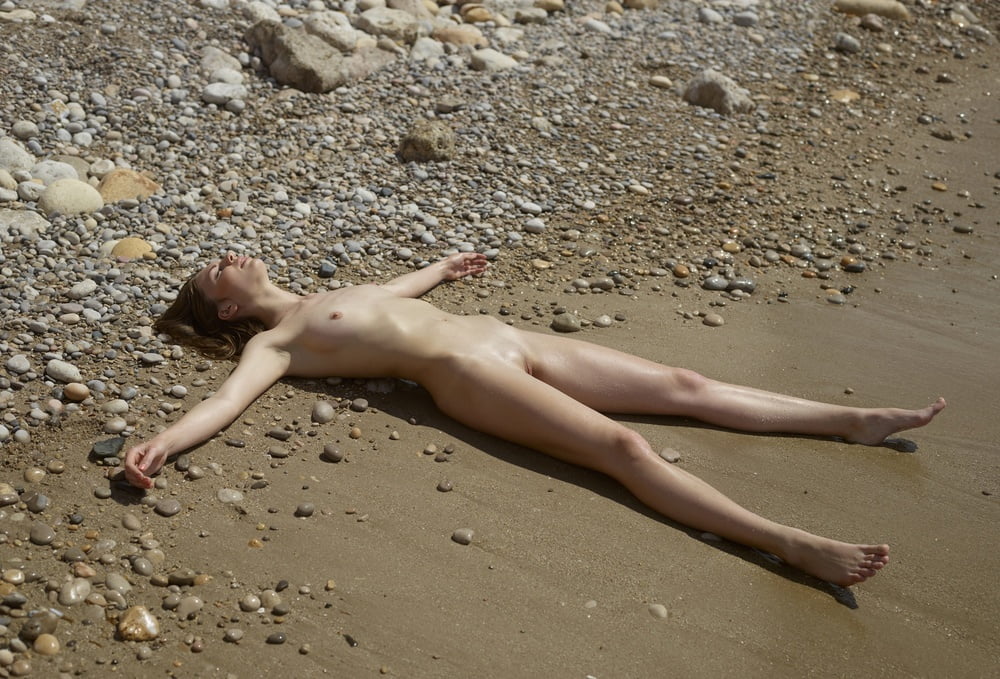 Dutch goddess, naked on beach 24