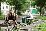 Russian Blonde in Public 14
